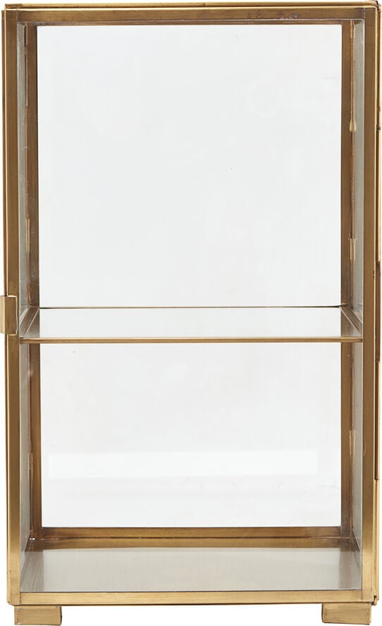 Kabinet, Messing, l: 25 cm, b: 25 cm,h: 41 cm