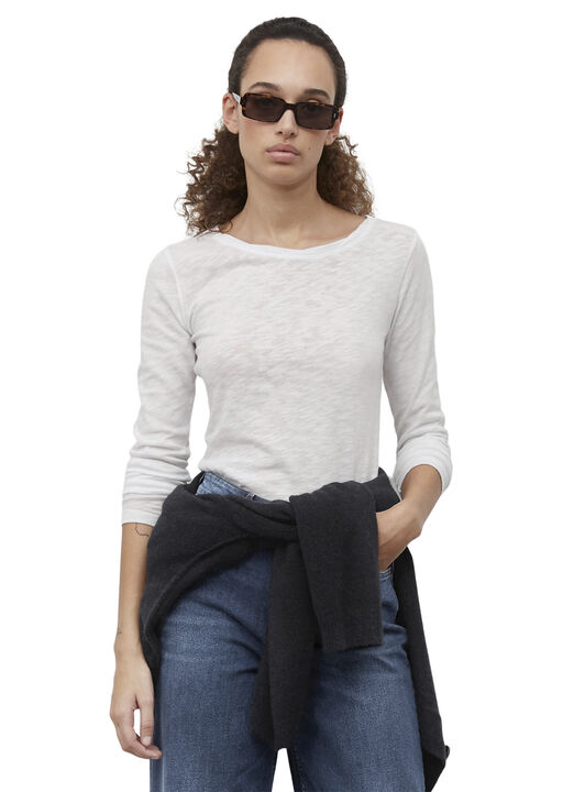 T-shirt, long-sleeve, twisted round