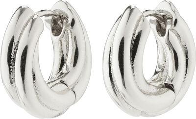 EDEA recycled chunky huggie hoops silver-plated