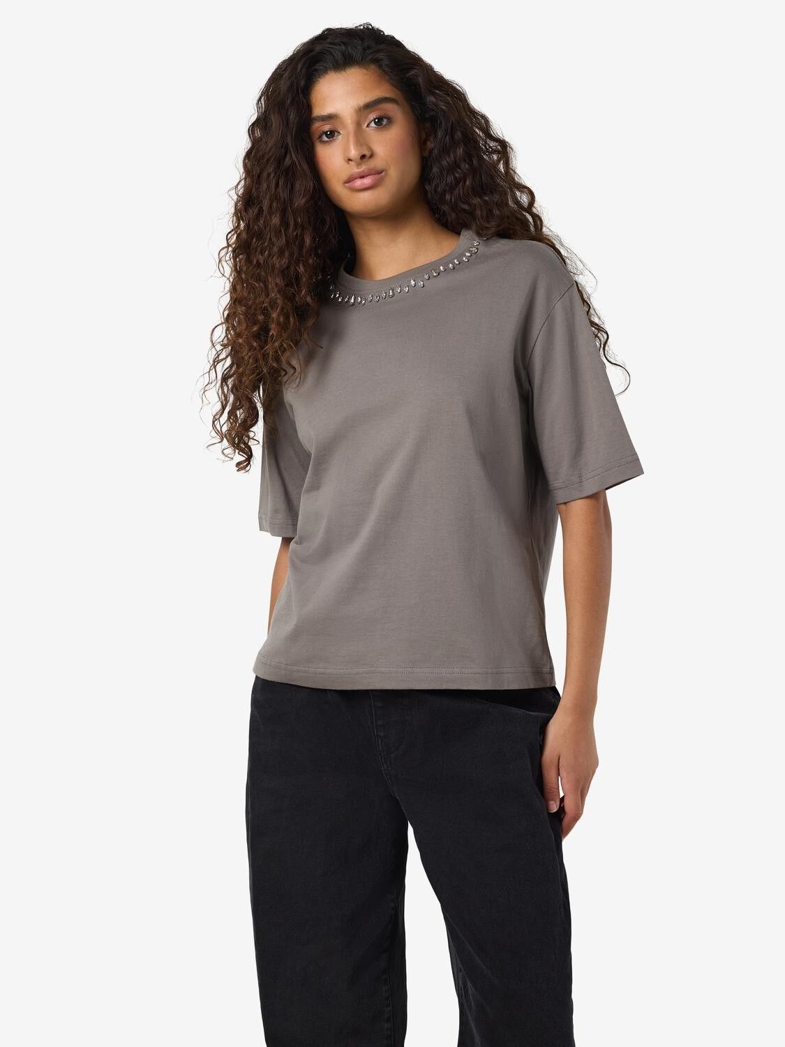 NMBELLE S/S SIMILI T-SHIRT JRS FWD