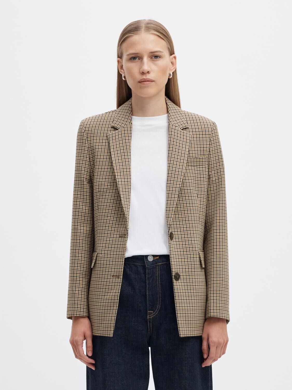 Slwrita Ls Classic Blazer Check
