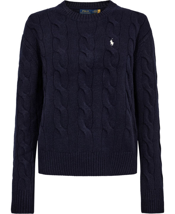 Cable-Knit Wool-Cashmere Sweater