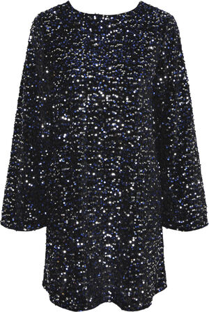 PCKAM LS DEEP BACK BOW DRESS BC
