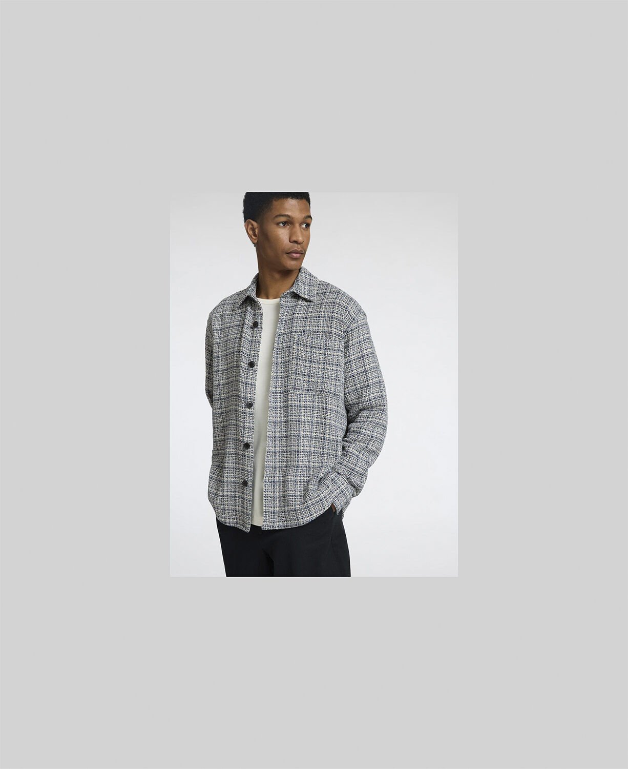SLHRELAXMIKE NF BOUCLE OVERSHIRT