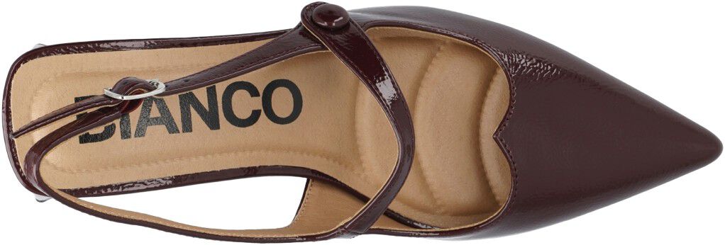 BIAMARALYN Heart Mary Jane Slingback Faux Leather