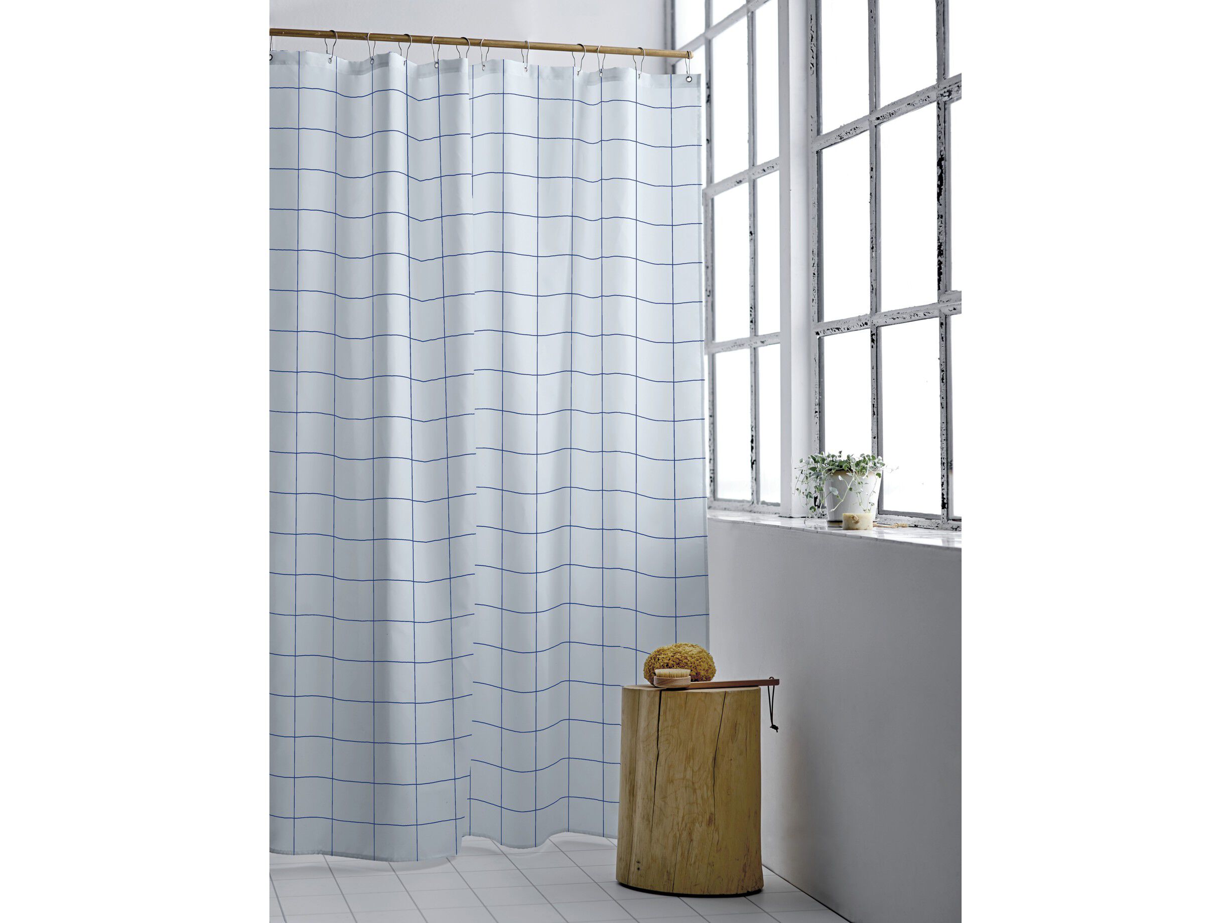 Badeforh&aelig;ng 180x200 Vista Linen blue