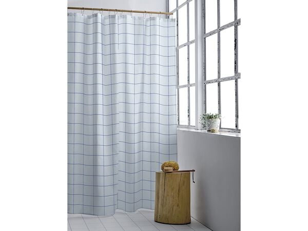 Badeforhæng 180x200 Vista Linen blue