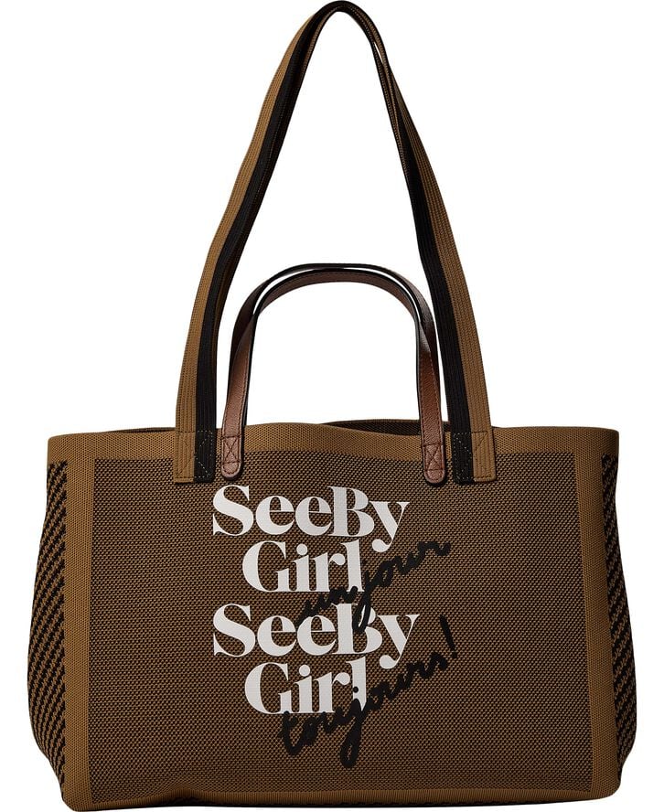 SEE BY BYE TOTE BAGS, Olive, Single size