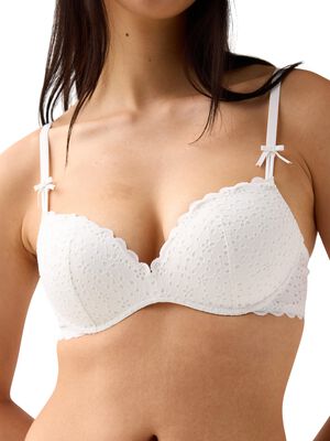 Pushup-bh med broderie anglaise