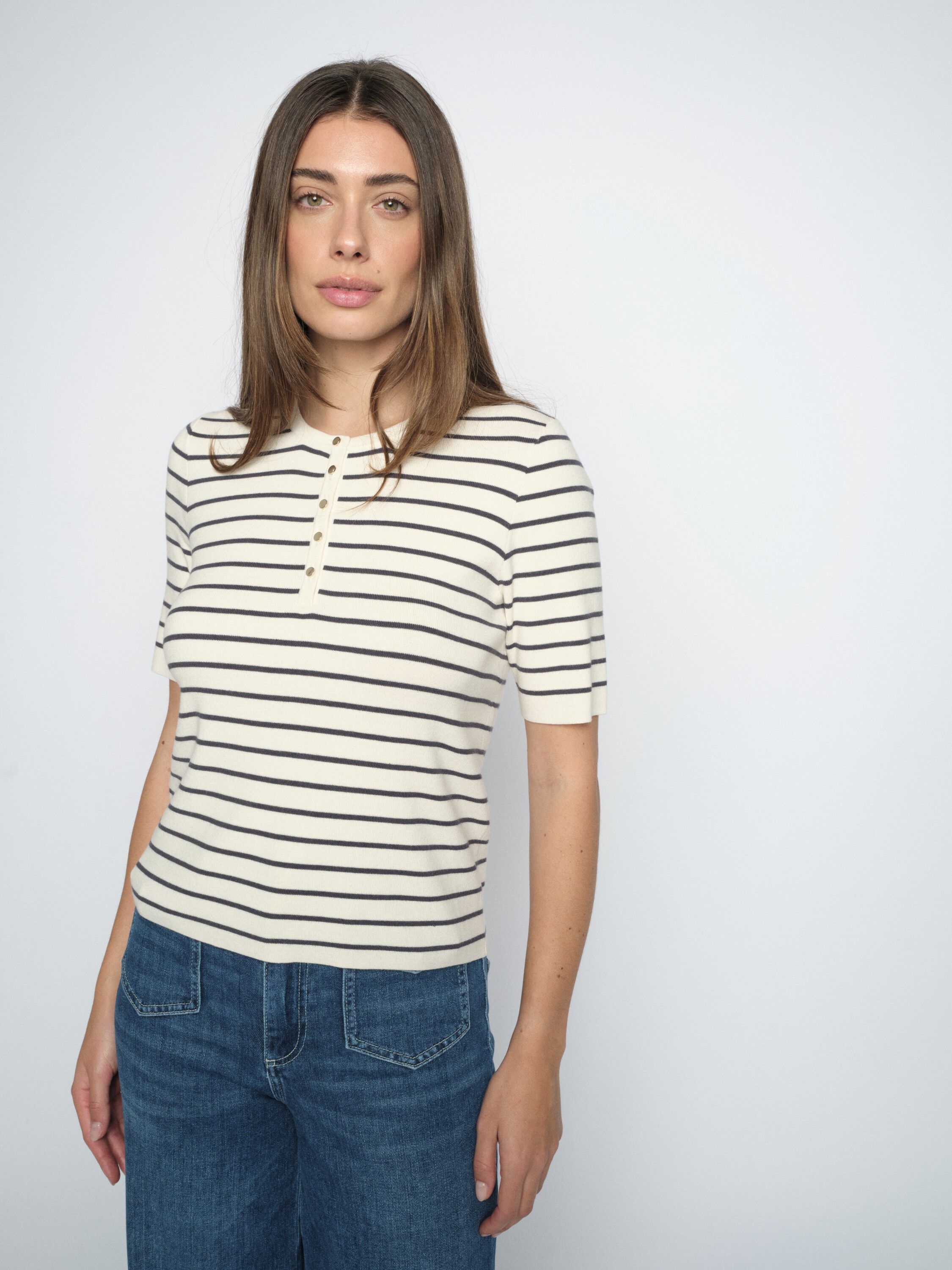 MMAliz Caliz Stripe SS Knit