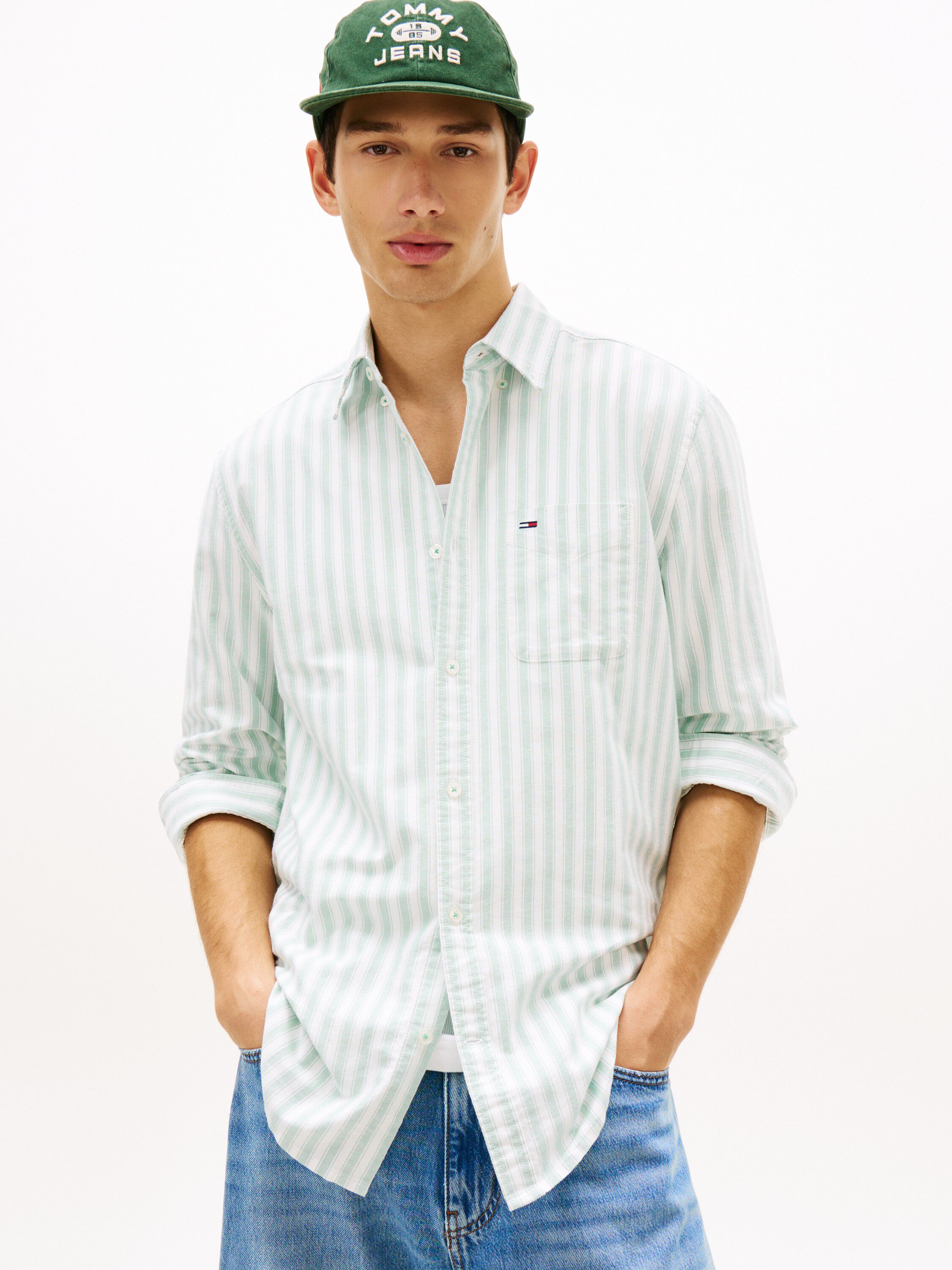 Regular Fit Stripe Oxford Shirt