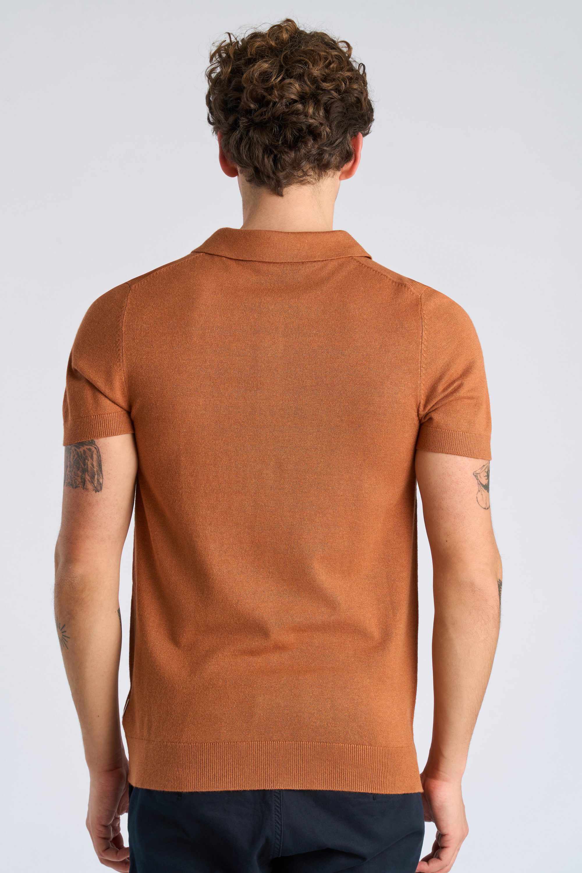 Ecovero S/S polo knit