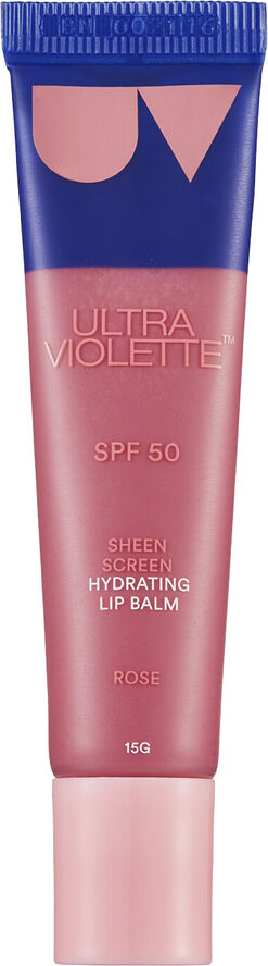 Sheen Screen Rose SPF50 - Fugtighedsgivende læbepomade med solbeskytte