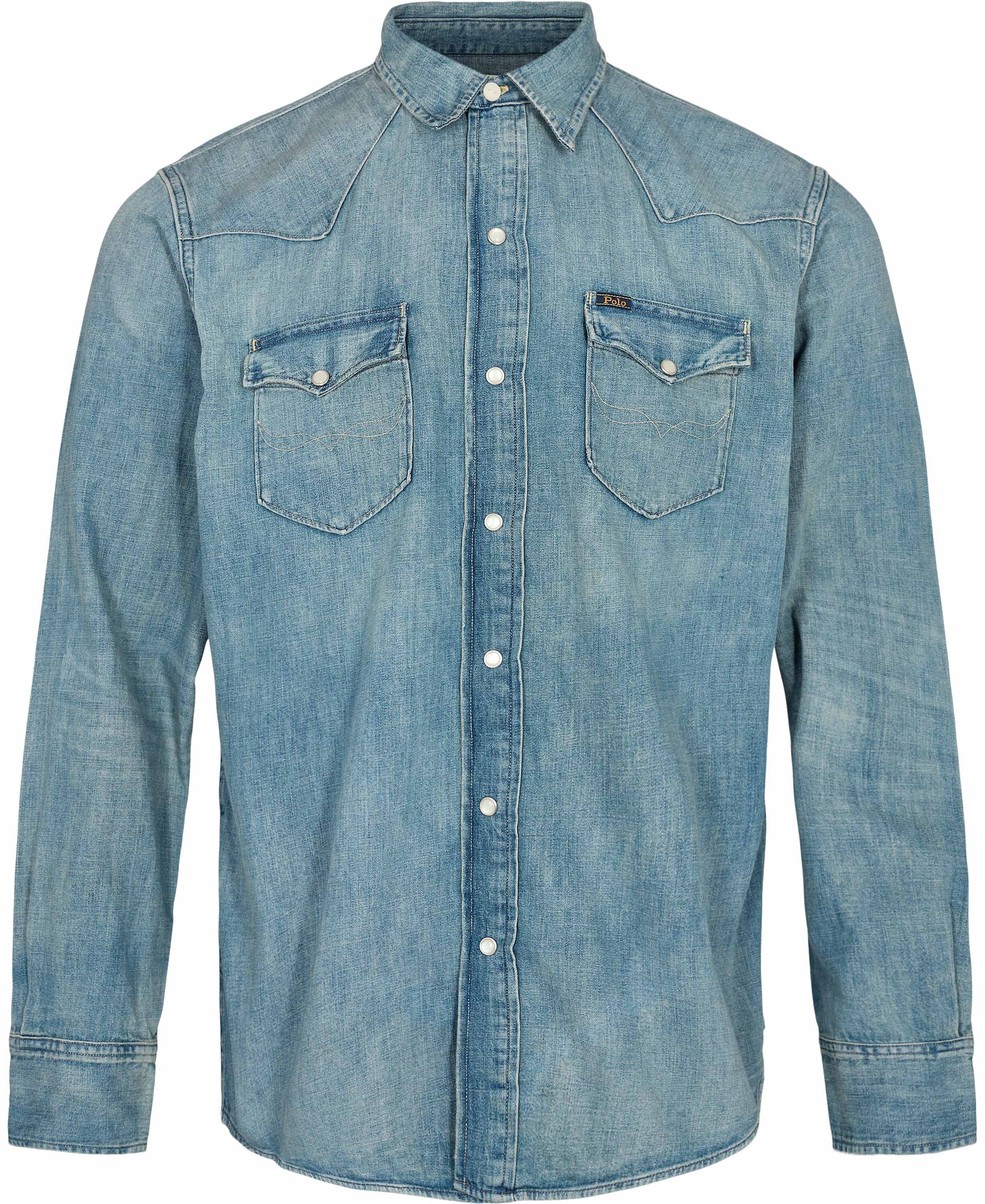 Slub Denim Western Shirt