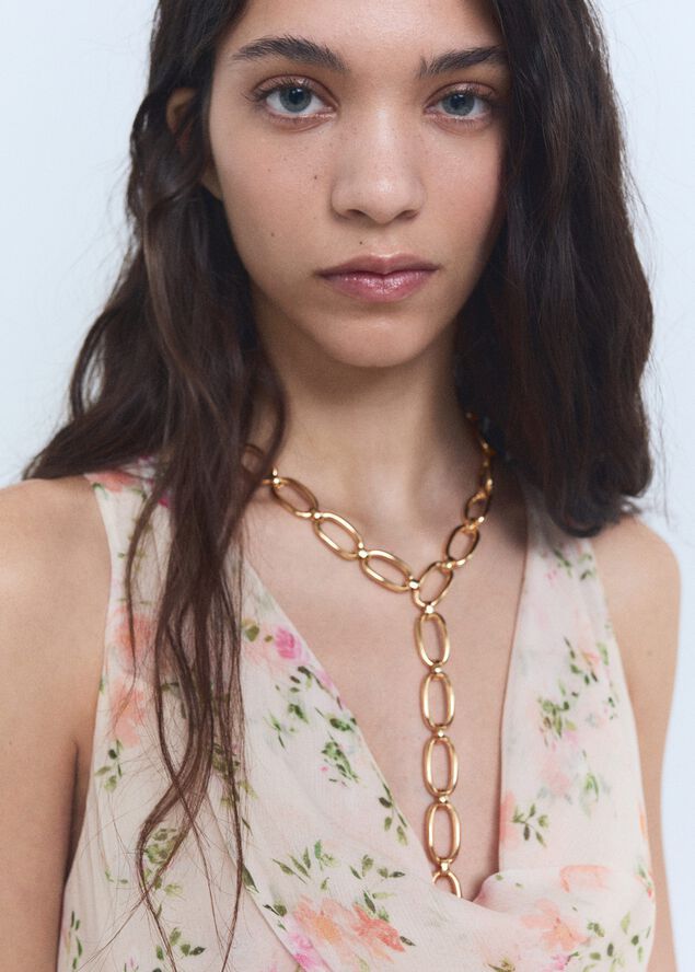 Draped floral dress