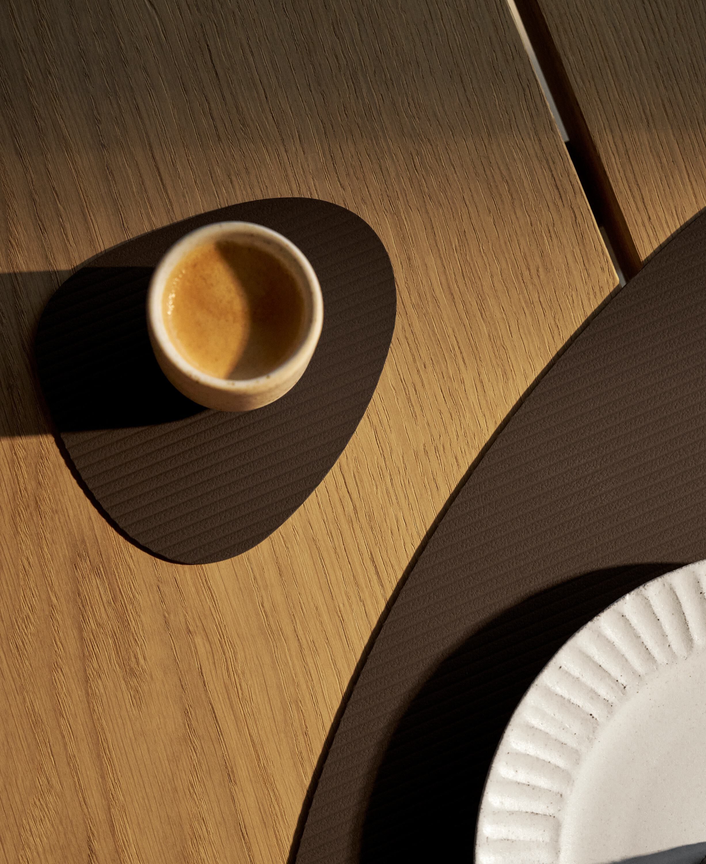 Glass Mat Curve Corduroy Hazel