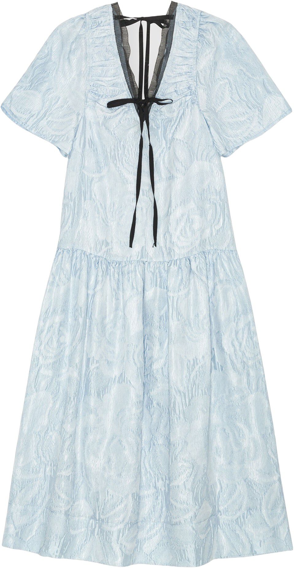 Textured Cloque Midi Dress