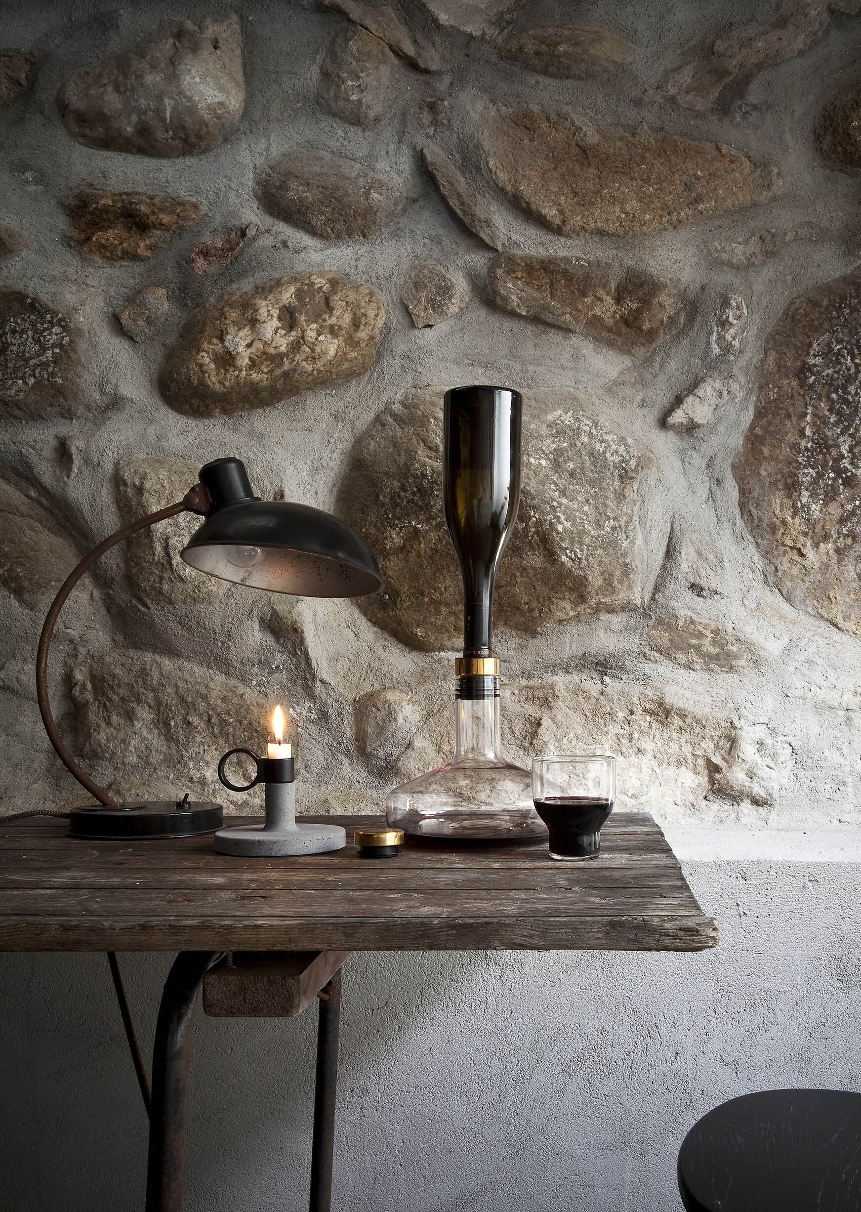 Wine Breather, Deluxe, Clear/Gold