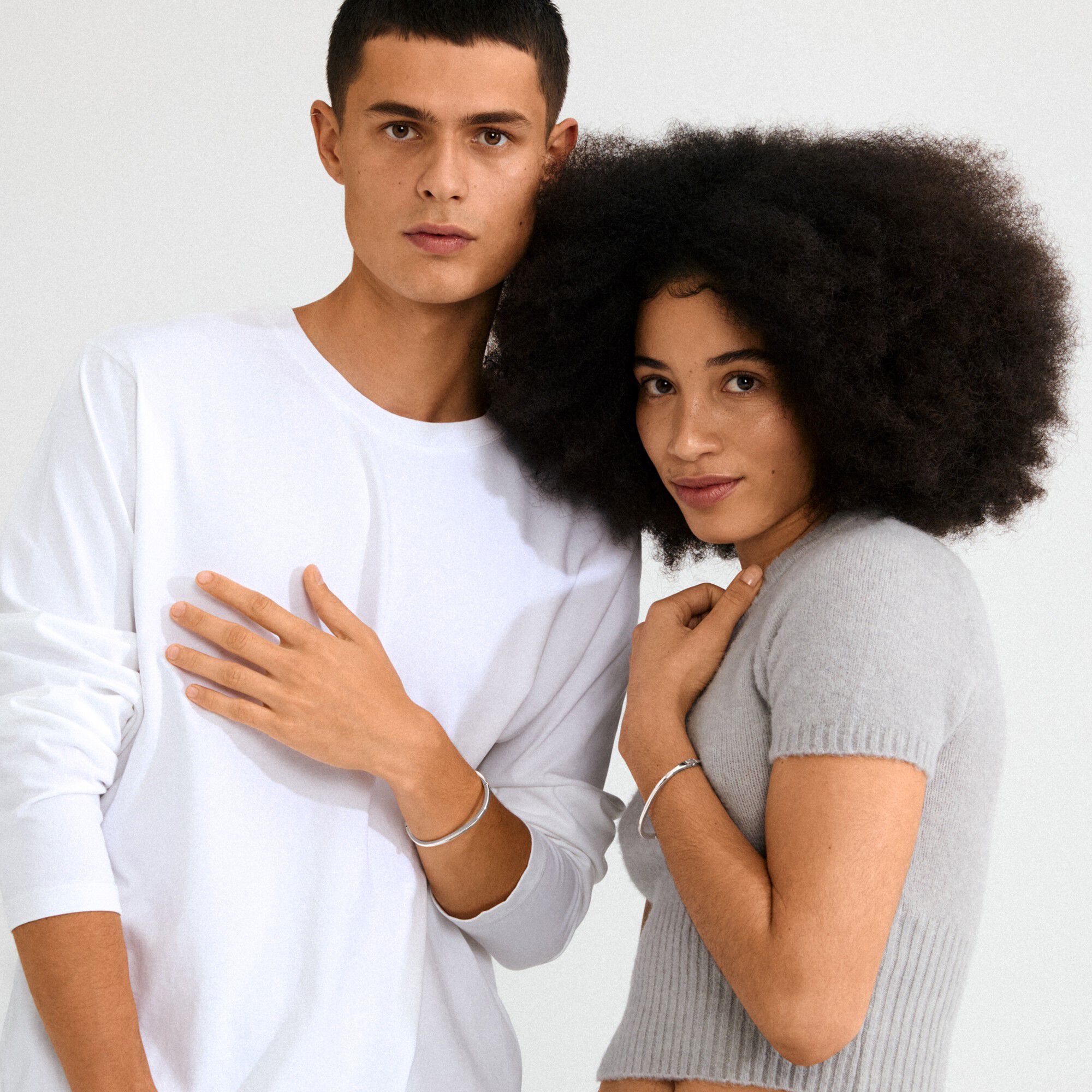 ALAIA bangle silver-plated