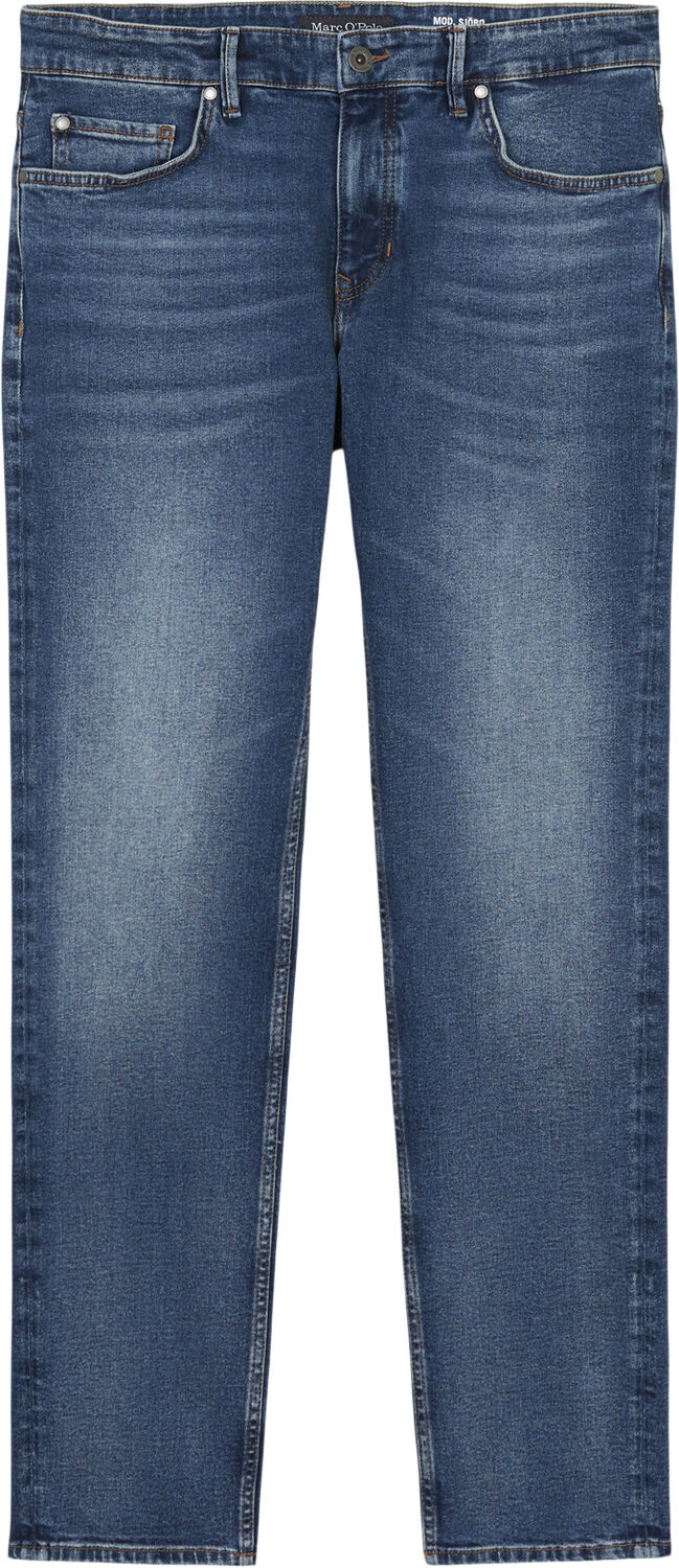 Denim trousers, shaped fit, shaped