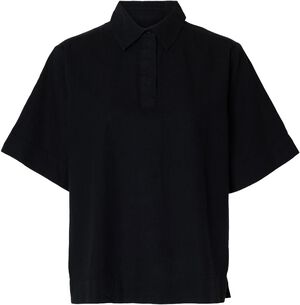 SLFLUISA LINEN BLEND POLO NOOS