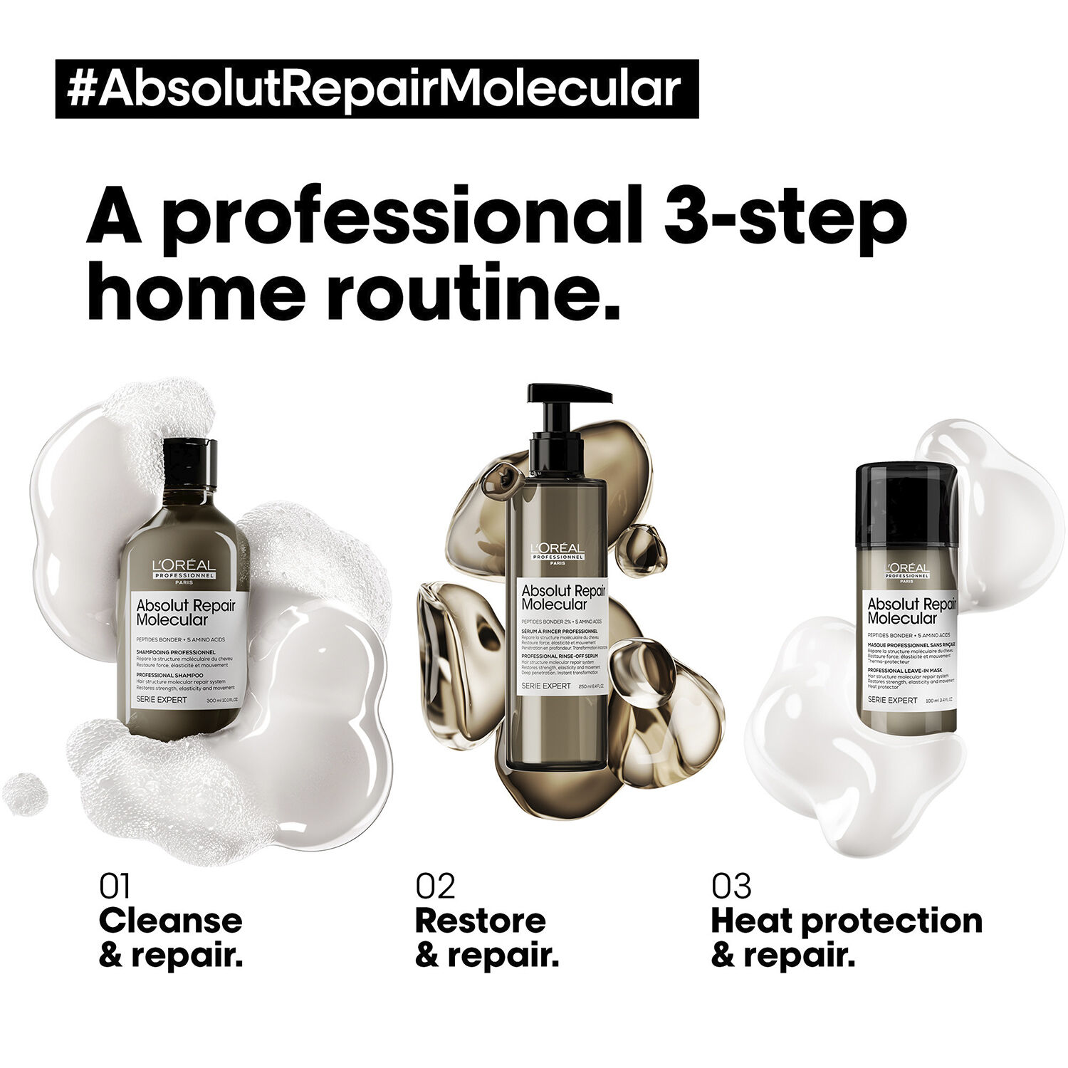 L'Or&eacute;al Professionnel Absolut Repair Molecular Rinse-off Serum 250ml