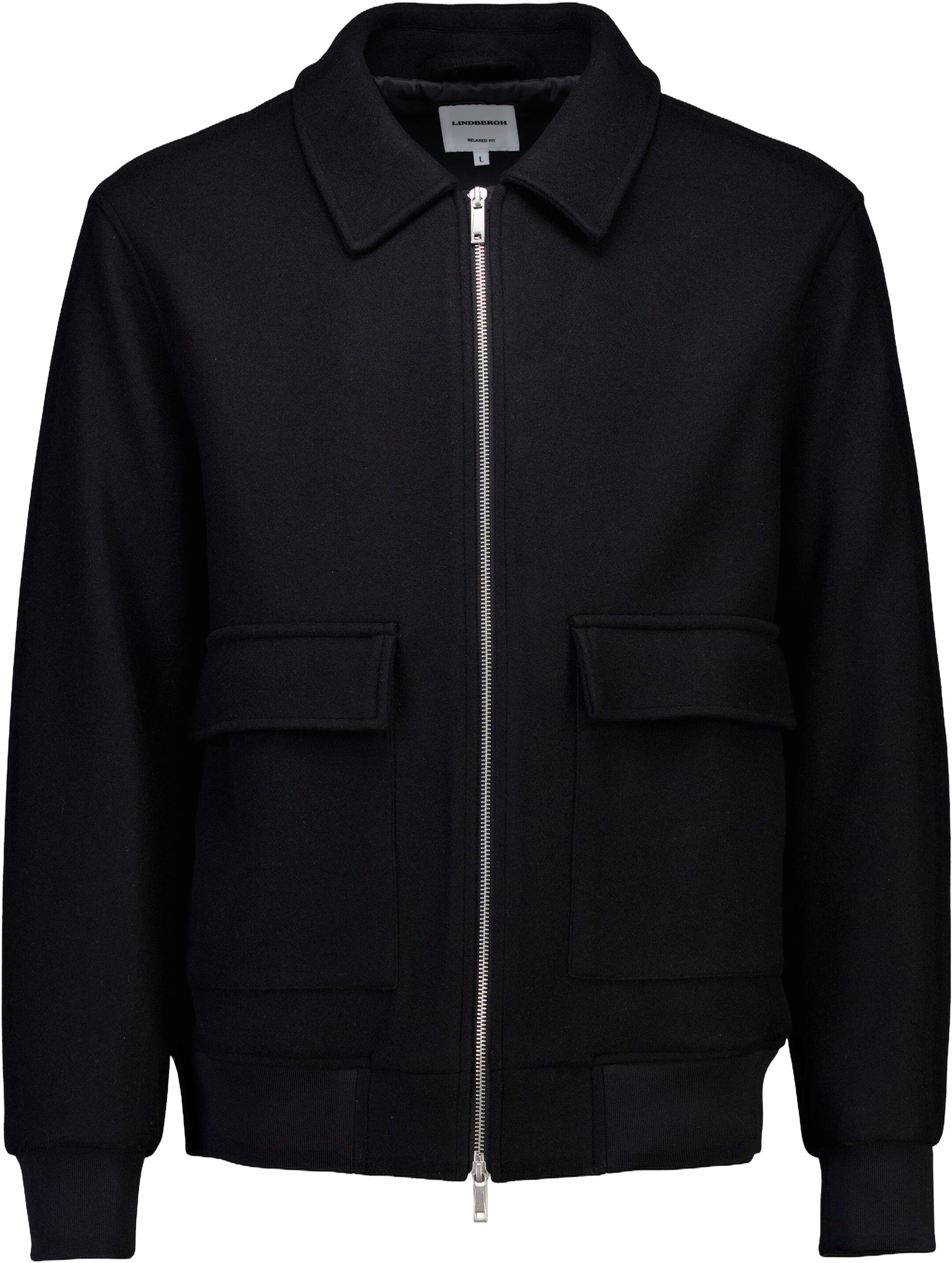 Wool look zip-through jacket