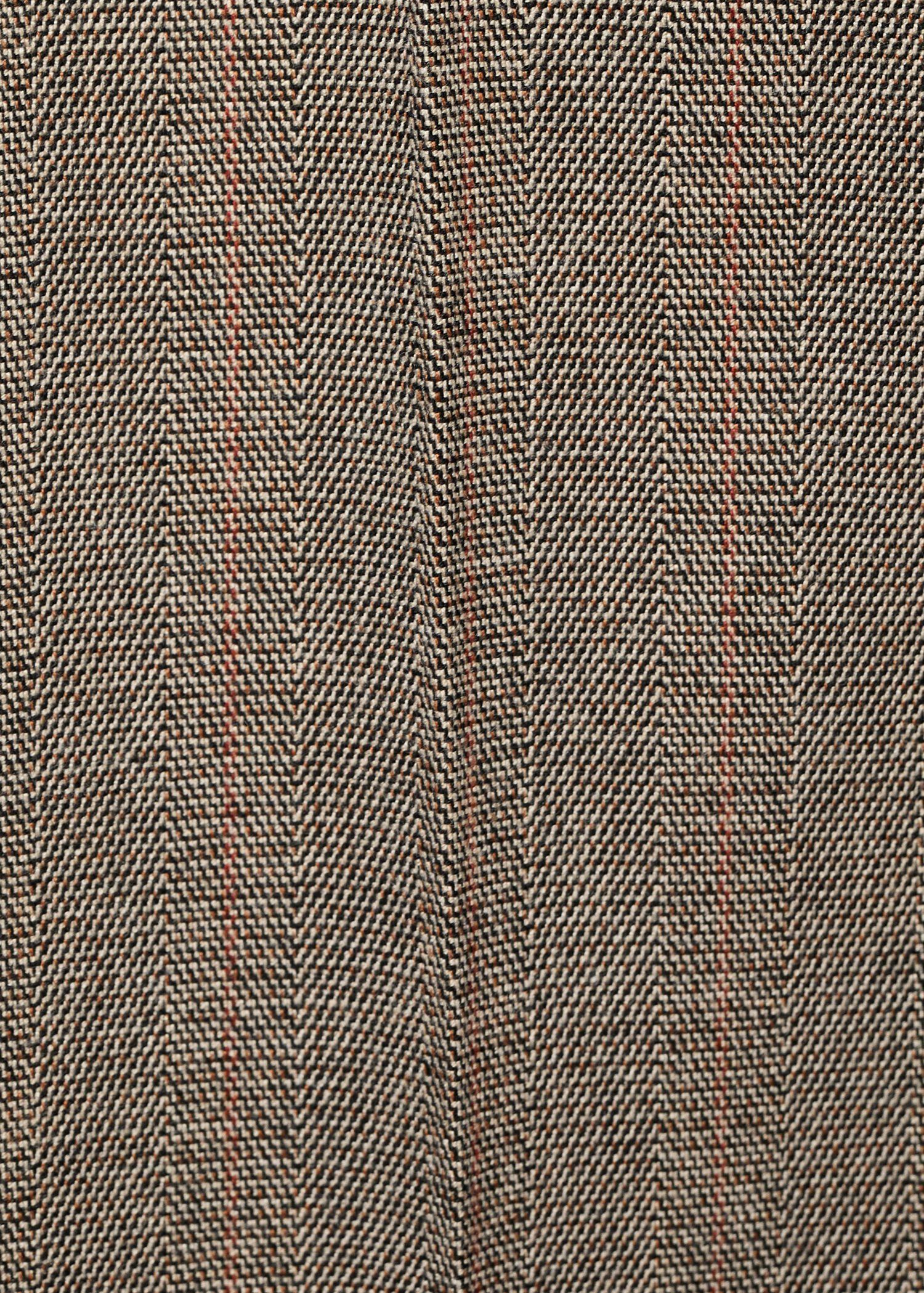 Slim cropped pinstripe trousers