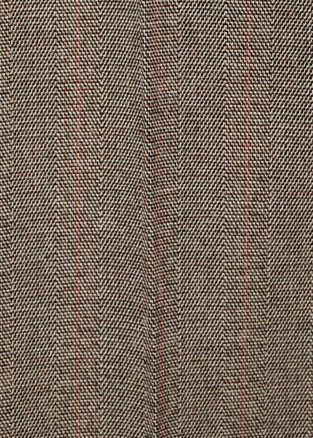 Slim cropped pinstripe trousers