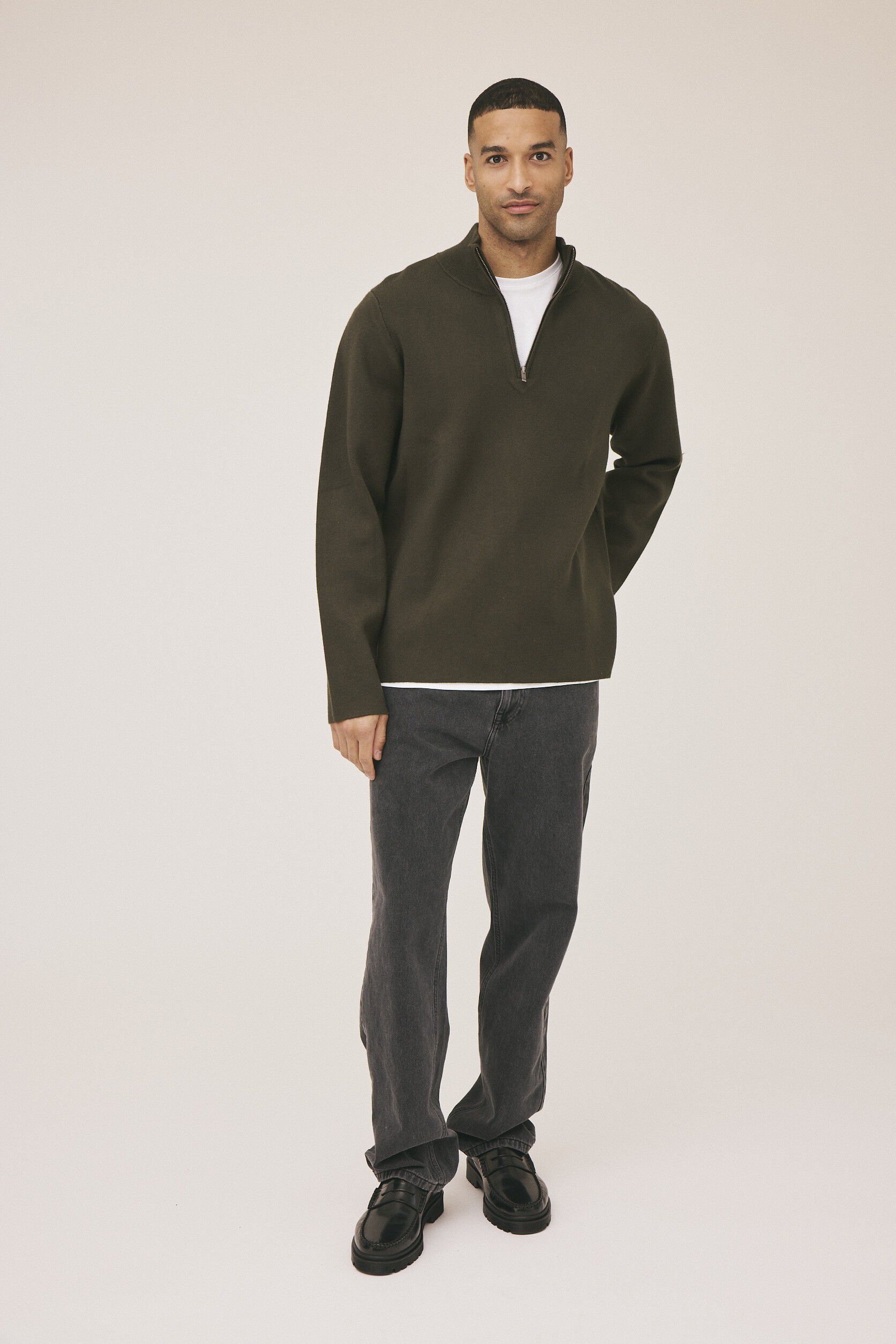 Elo half zip knit - EcoVero
