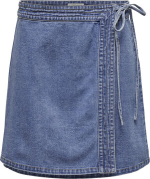 ONLVILLA WRAP TIE SKIRT DNM GUA