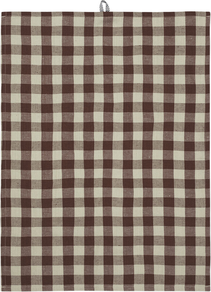 Hale Tea Towel - Cinnamon/Grey Green