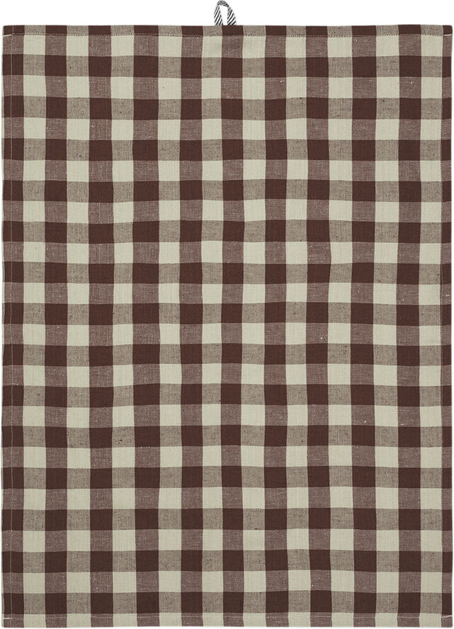 Hale Tea Towel - Cinnamon/Grey Green