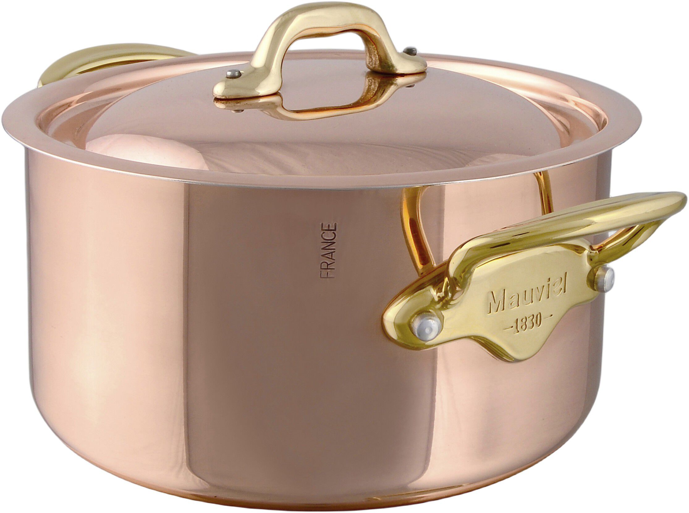 Gryde med l&aring;g M'150B 3,2 liter Kobber/St&aring;l