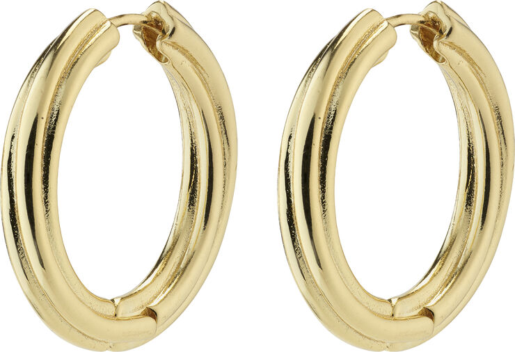 EDEA recycled hoops gold-plated