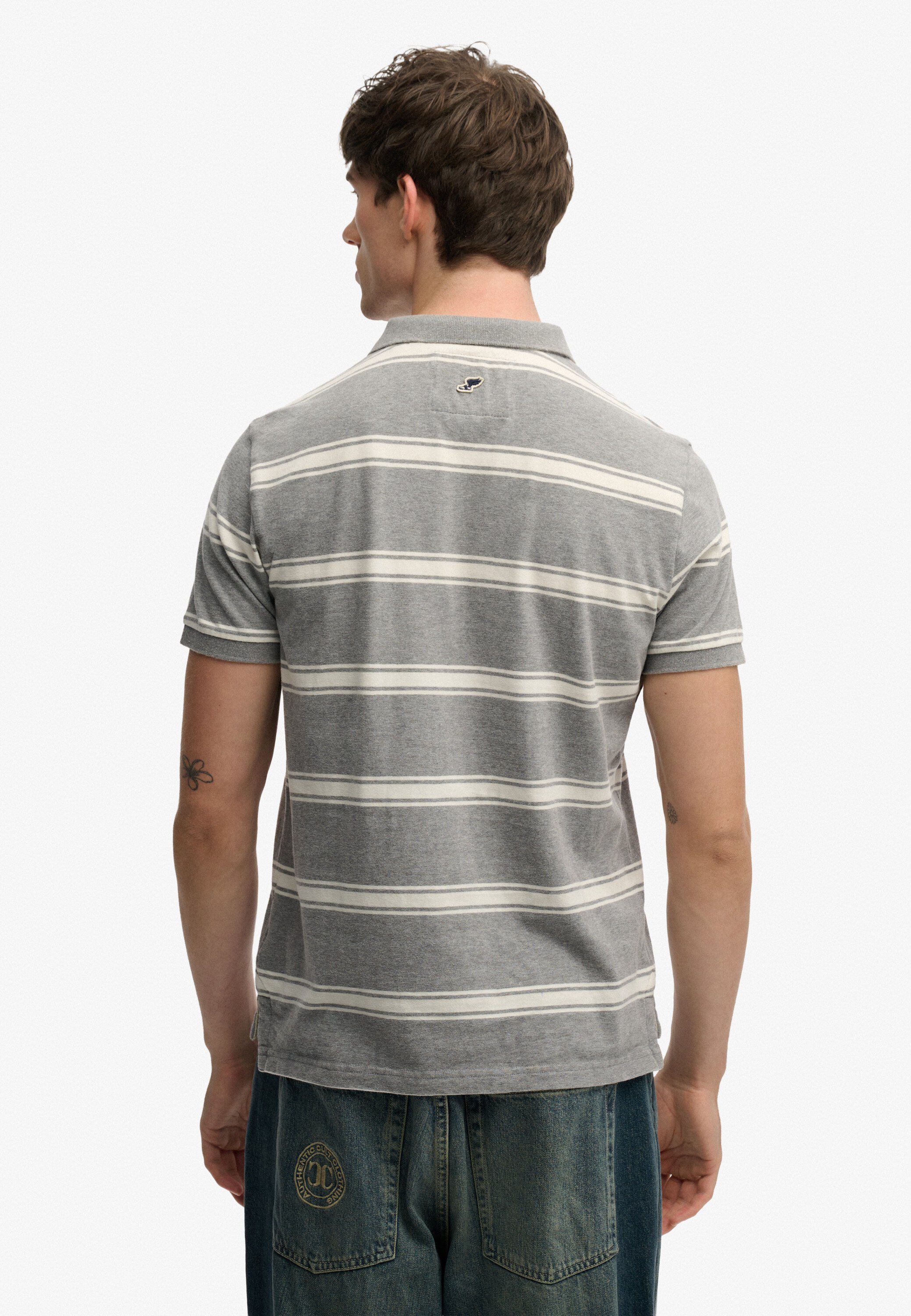 VINTAGE STRIPE JERSEY POLO