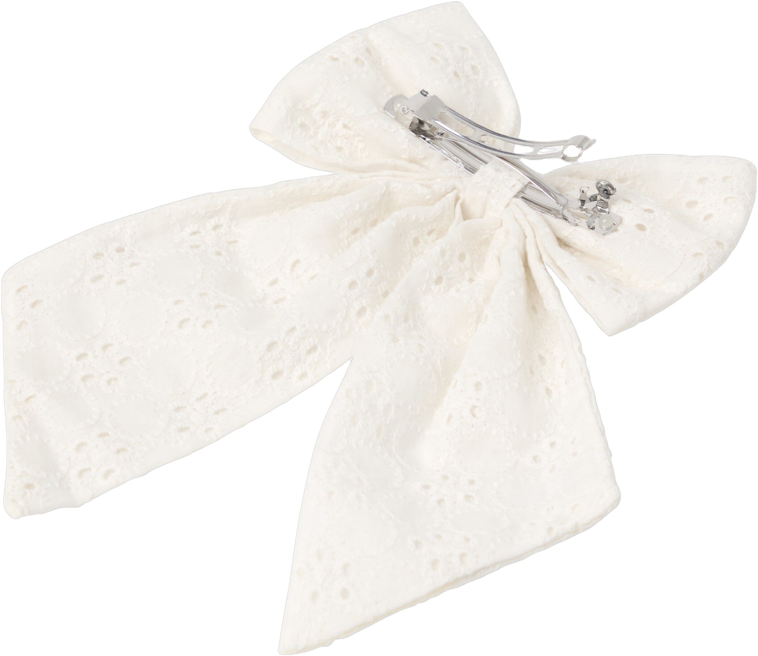 Hair clip emb anglaise bow
