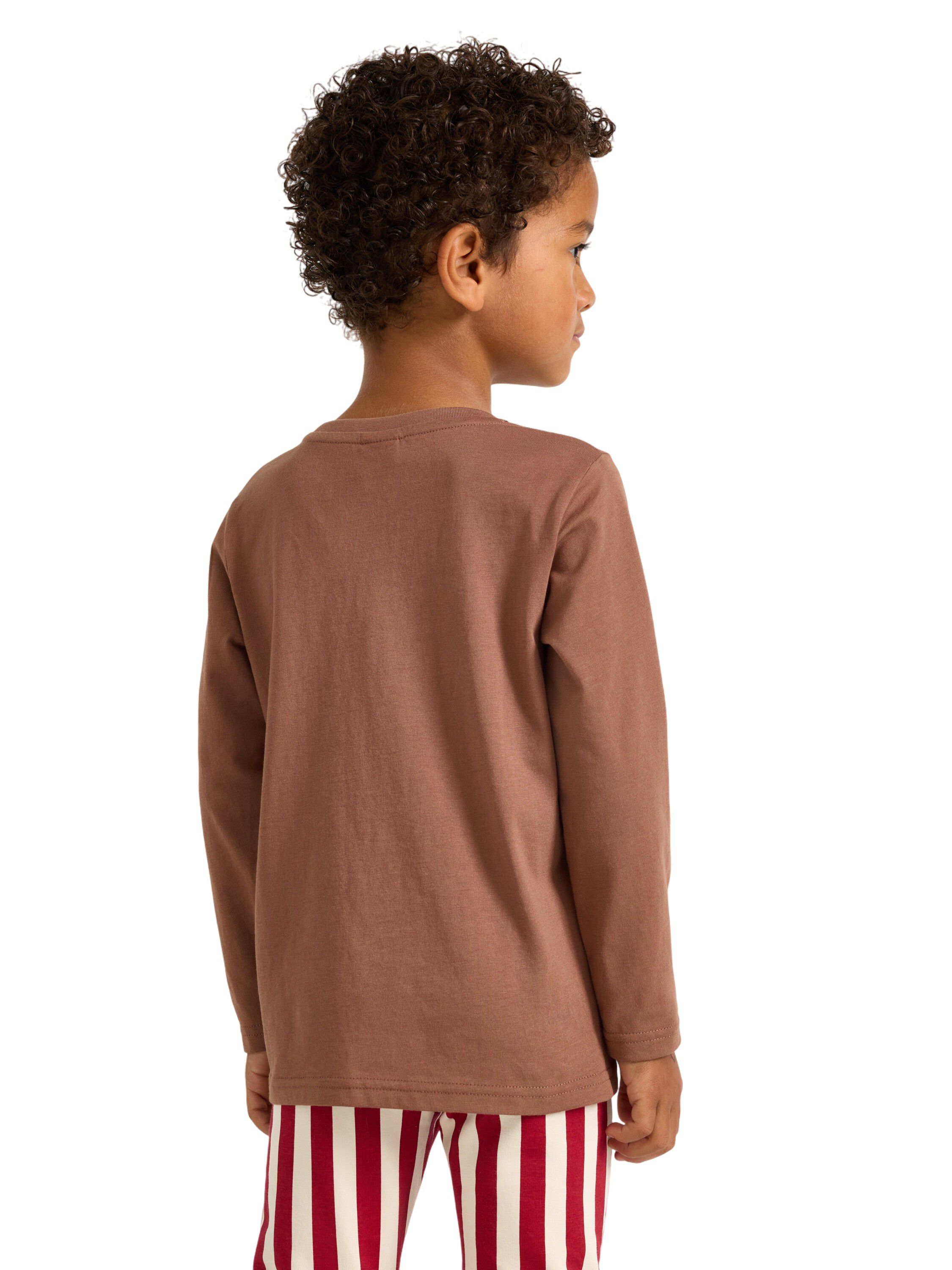 L&aring;ng&auml;rmad trik&aring;topp med renmotiv p&aring;