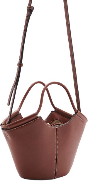 Mini shopper-style shoulder bag