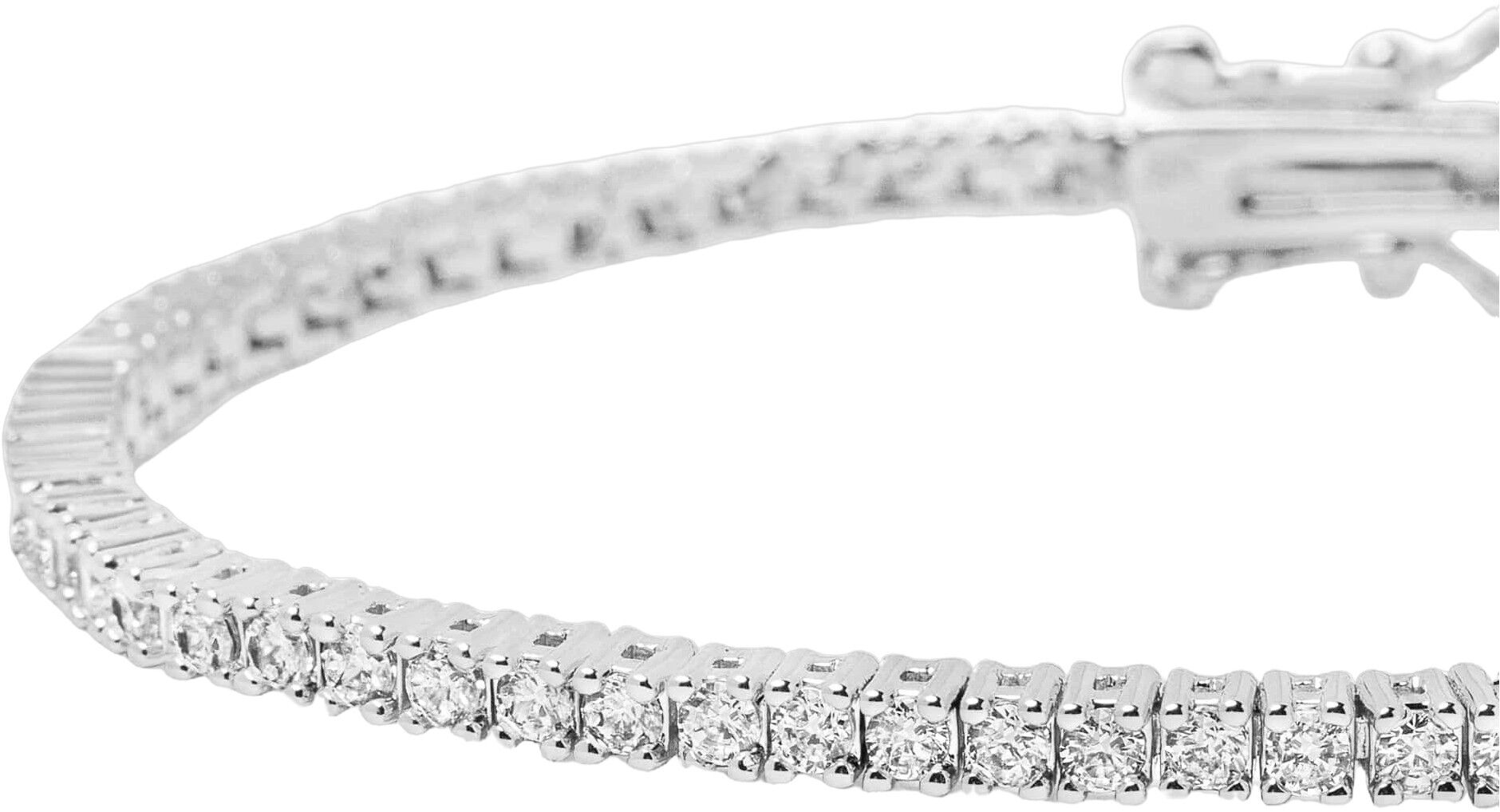 Women's Mini Tennis Bracelet in Silver