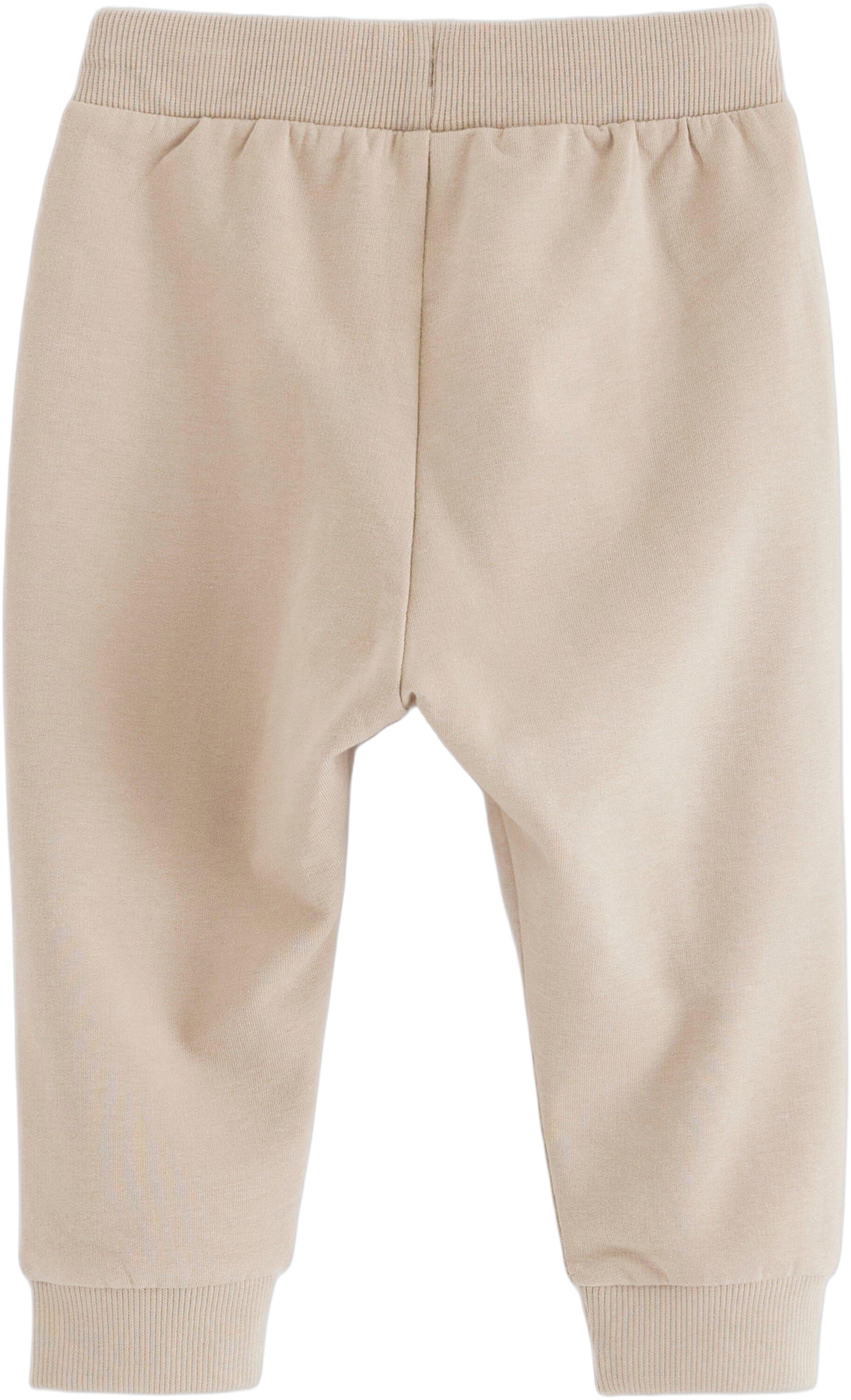 Joggers in cotton with soft, brushe