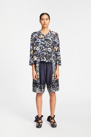 FENIA Organic Cotton and Silk Blend Blouse