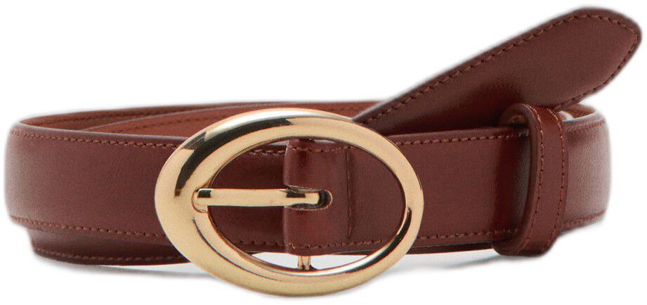Oval buckle belt