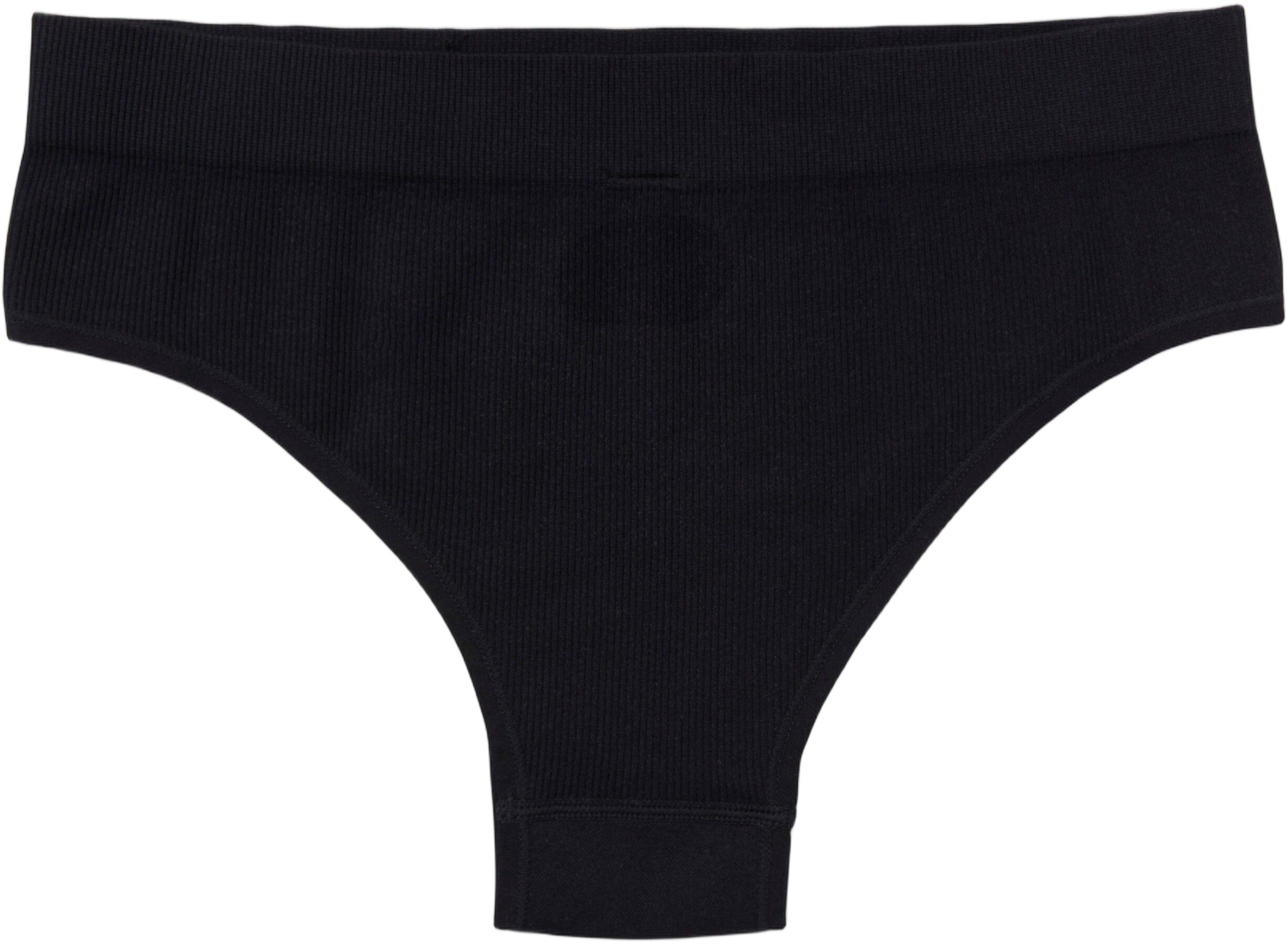 Ribbede brasilianske trusser uden s&oslash;mme med h&oslash;j talje