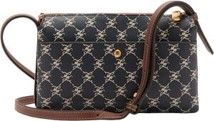 Shoulder bag with printed logo