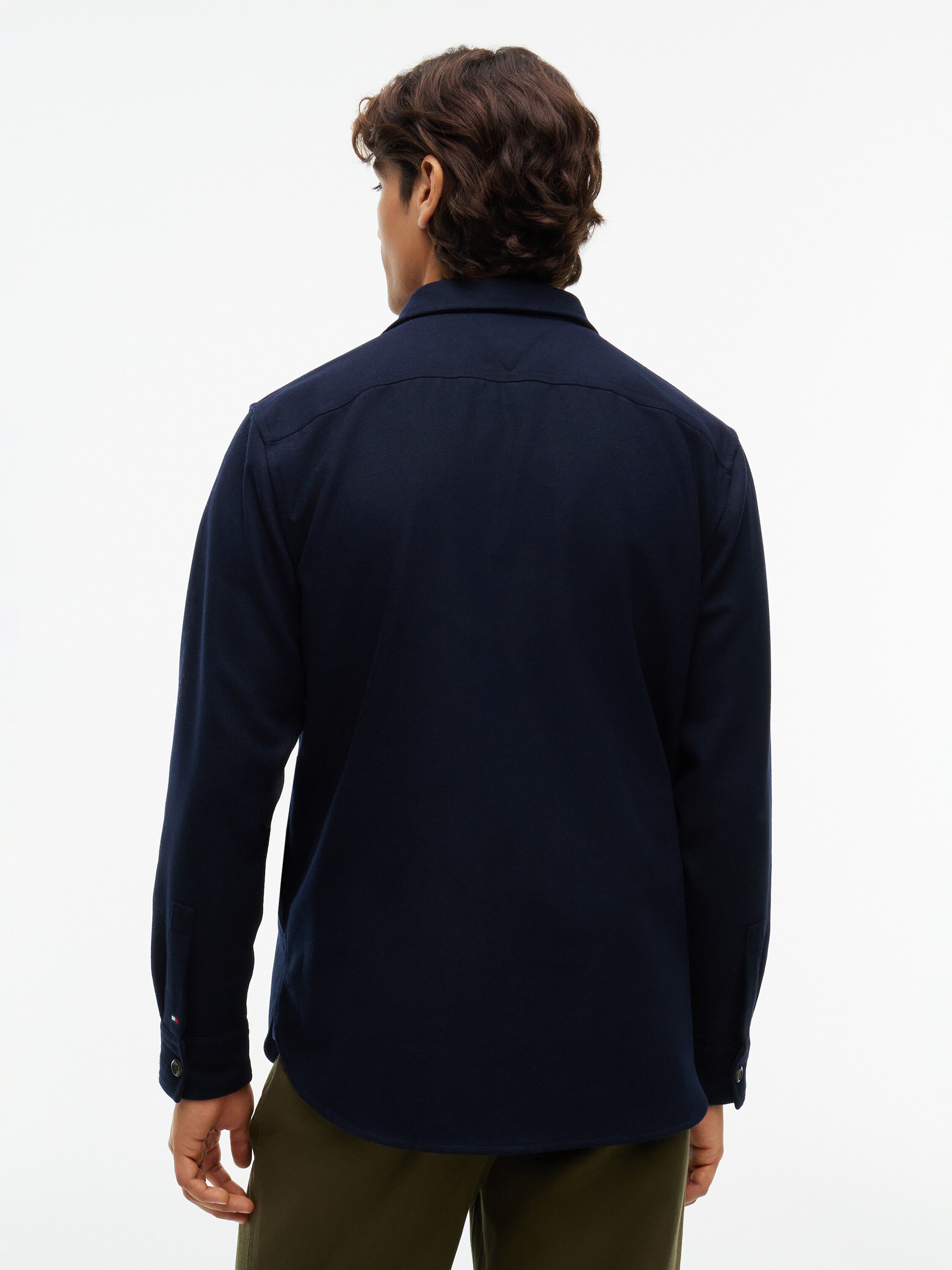 Relaxed Fit Wool Blend Shirt