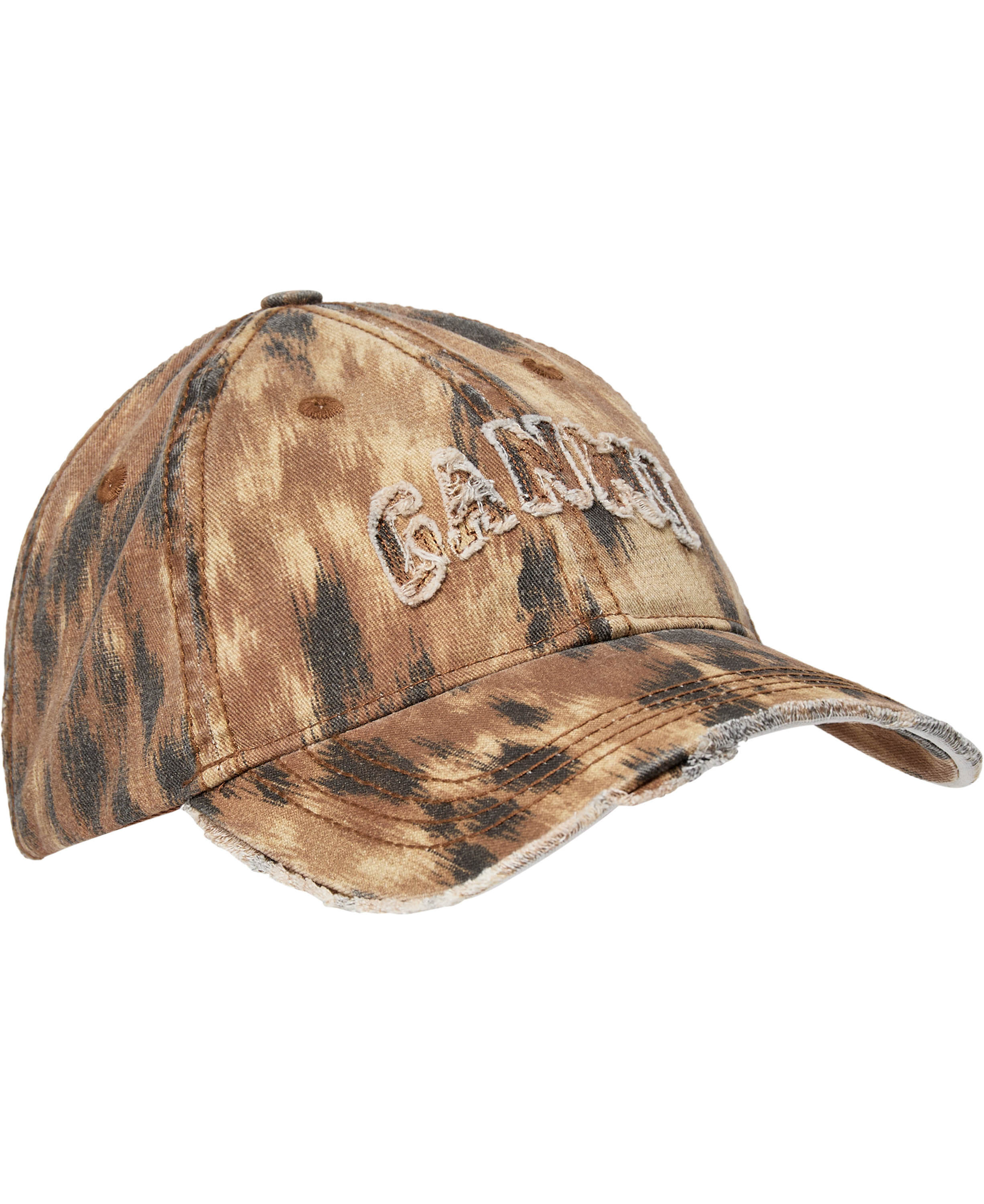 Washed Cotton Print Canvas Cap