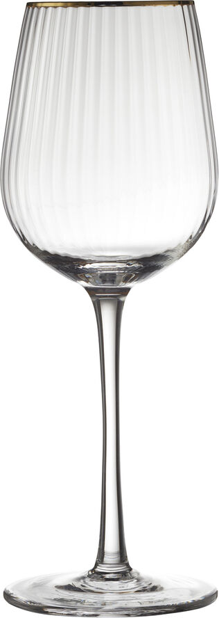 Hvidvinsglas Palermo Gold 30 cl 4 stk. fra Glas 349.95 DKK | Magasin.dk