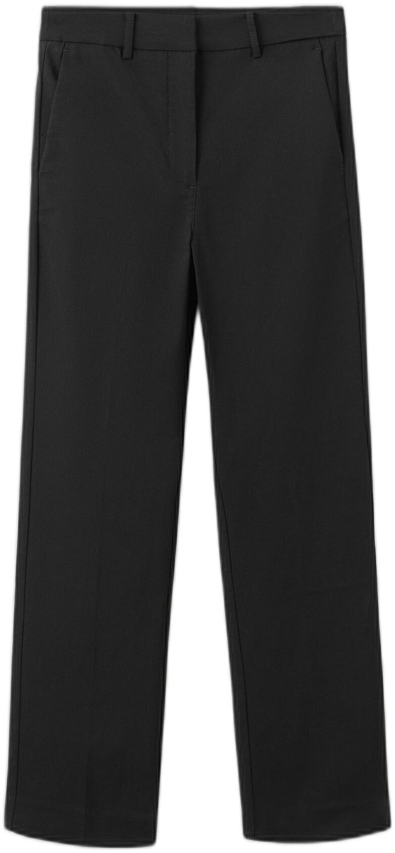 Straight-cut crop trousers