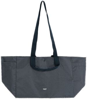 Grid Weekend Bag-Small-Dark blue